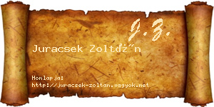 Juracsek Zoltán névjegykártya