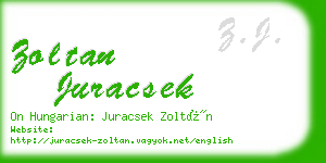 zoltan juracsek business card